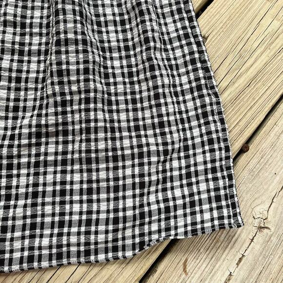 WAYF Black And White Gingham Fit & Flare Mini Dress Size XS - Picture 5 of 9
